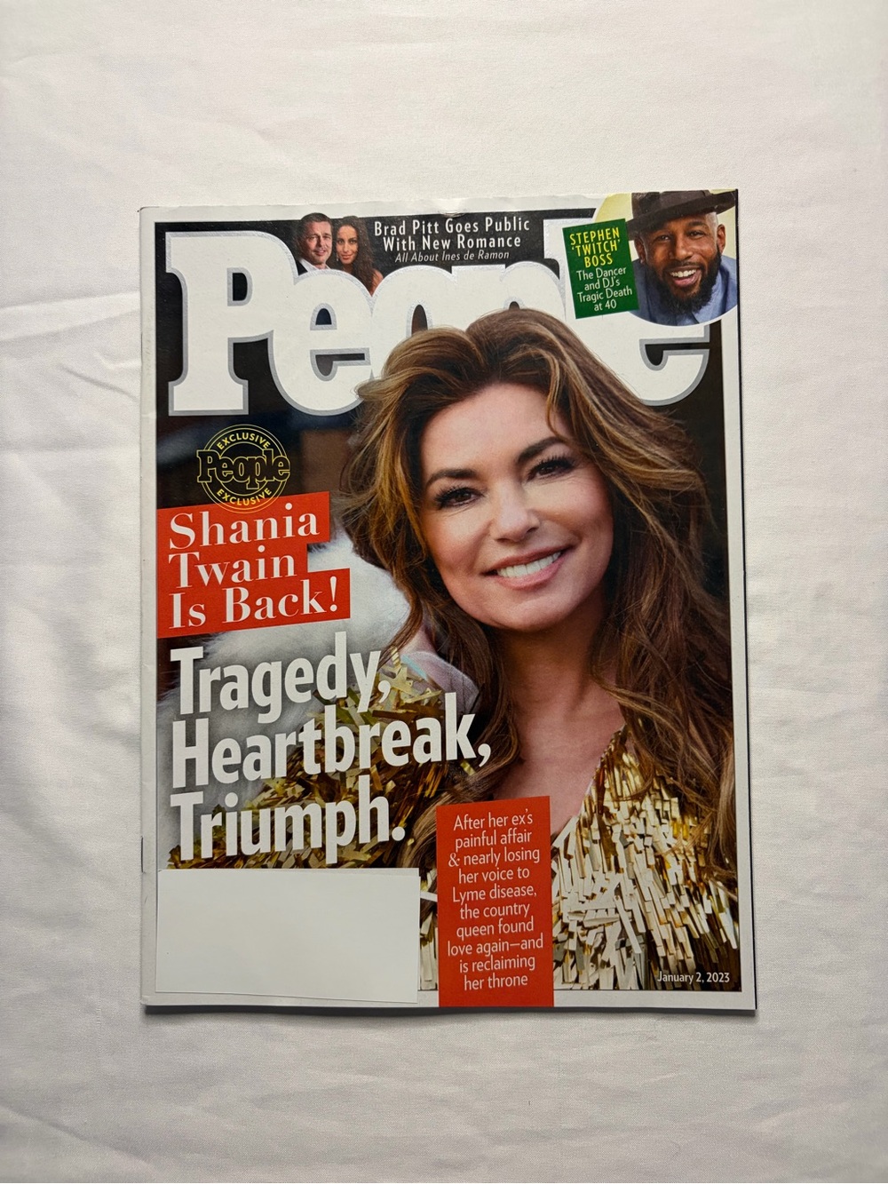People Shania Twain “Tragedy, Heartbreak, Triumph” Issue January 2023 Magazine